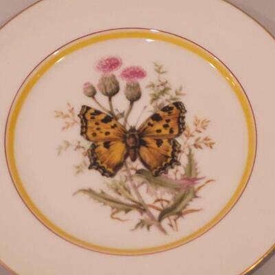 Lot 88: (4) Royal Bayreuth Butterfly China Plates