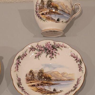 Lot 90: (2) Teacups & Saucers (Clare and Royal Albert)