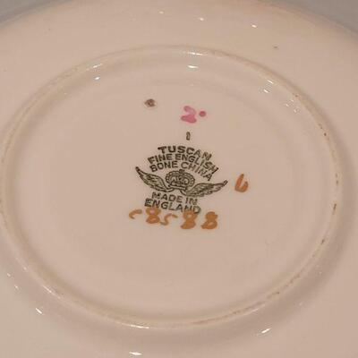 Lot 92: Tuscan Teacup & Saucer and Wetley Bouillon Cup and Saucer