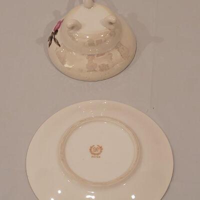 Lot 93:  Mixed Matched Rose Teacup and Saucer and Chinese Handpainted Teacup & Saucer (also possibly mix matched)