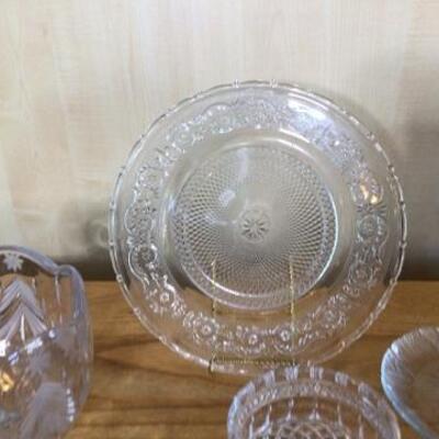329 - 7 Pc. Clear Glass Lot