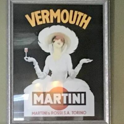 K104 - Framed Martini Vermouth Poster