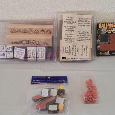 Lot 128: Packaged Rubber Stamp Lot