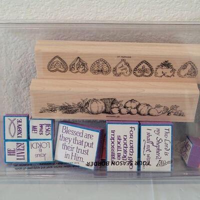 Lot 128: Packaged Rubber Stamp Lot