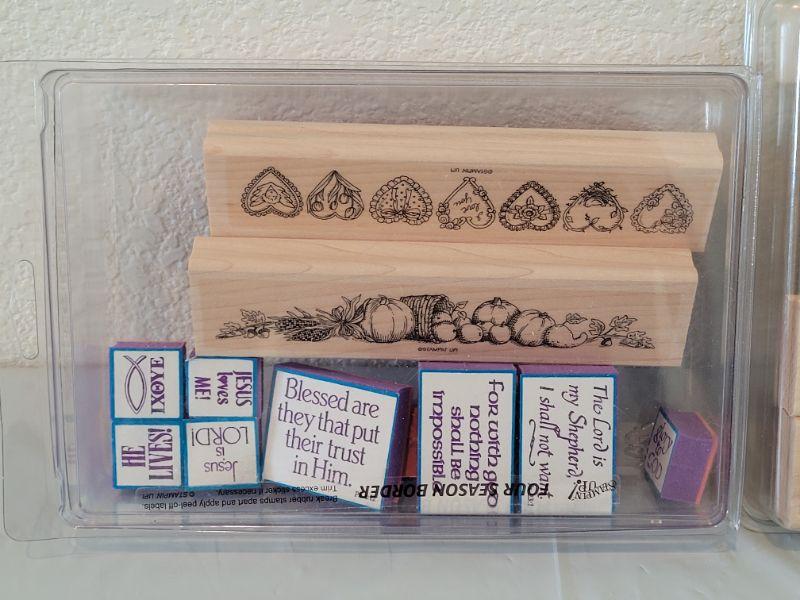 Lot 128 Packaged Rubber Stamp Lot