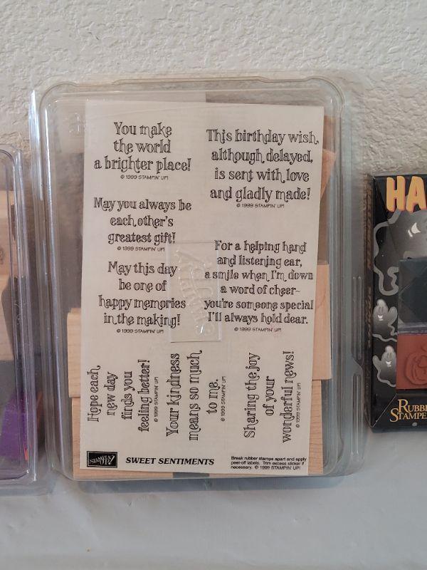 Lot 128 Packaged Rubber Stamp Lot