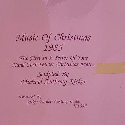 Lot 130: Michael Ricker 1985 Christmas Plate