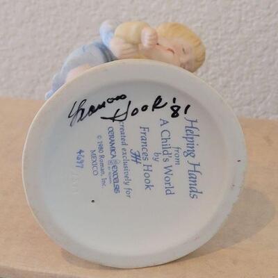 Lot 133: Signed Frances Hook "My Big Brother" and "Helping Hands"