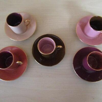 Demitasse Cup and Saucer Set- Classic Coffee & Tea