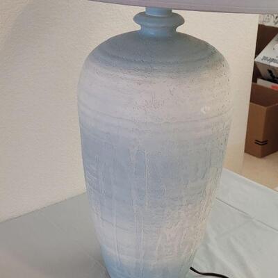 Lot 151: Blue and White Ceramic Lamp
