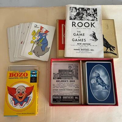 Vintage card games BOZO, Rook