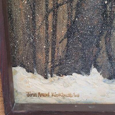 Lot 152: Joan Arend Kickbush Oil Painting 