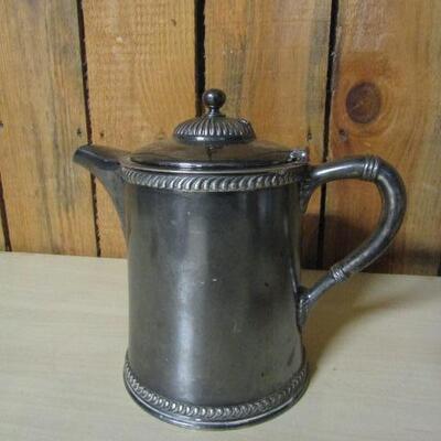 Lined, Silverplated Coffee/Tea Pot by Wilcox- 8 1/2