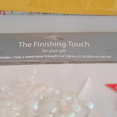 Lot 155: New Gift Bags, Tissue, Ribbons, Boxes and Gift Trim
