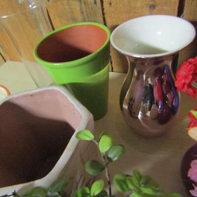 Collection of Vases and Flower Pots- *Please See All Pictures*