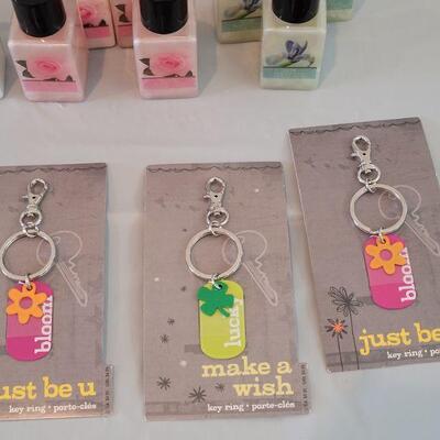 Lot 158: Mini Hand Lotions and Keychains