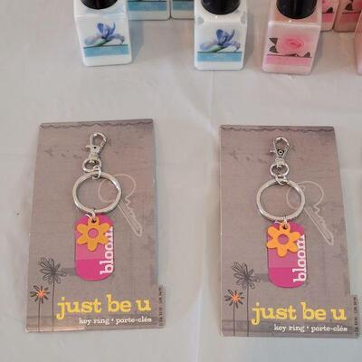 Lot 158: Mini Hand Lotions and Keychains