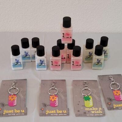 Lot 158: Mini Hand Lotions and Keychains