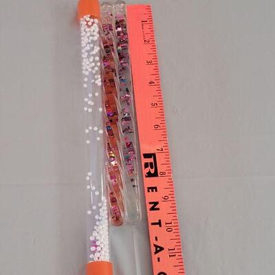 Lot 165: (2) Bubble Glitter Tubes and 1 Static Tube