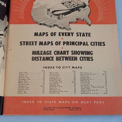 Lot 168:  1947 Firestone Road Maps of America 