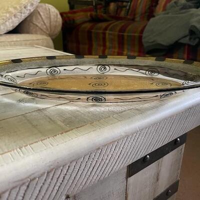 Serving Platter and Pyrex Dish