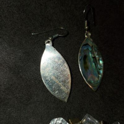Abalone Earrings and Bracelet