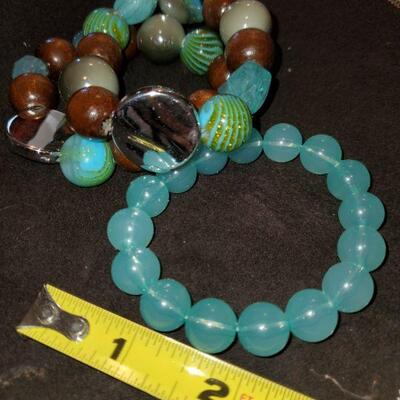 Teal and Brwin Braclet  Lot 
