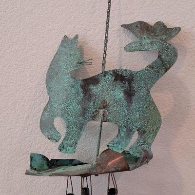 Lot 202: Oxidized Copper Wind Chime
