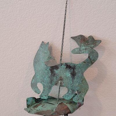 Lot 202: Oxidized Copper Wind Chime