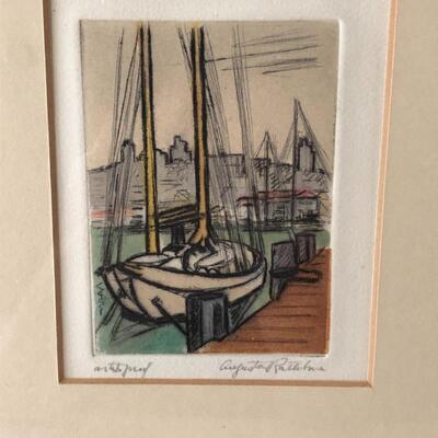 Lot 5 - Three Signed Augusta Rathbone Etchings