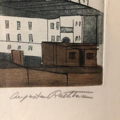 Lot 5 - Three Signed Augusta Rathbone Etchings