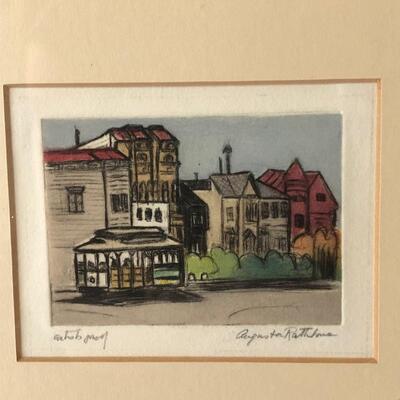 Lot 5 - Three Signed Augusta Rathbone Etchings