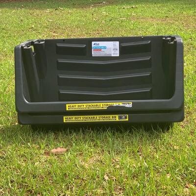 Blue Hawk Pair of Heavy Duty Stackable Storage Bins