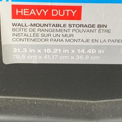 Blue Hawk Pair of Heavy Duty Stackable Storage Bins