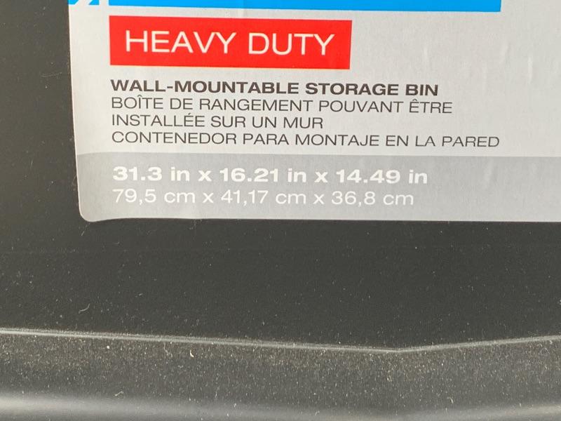 Blue Hawk Pair of Heavy Duty Stackable Storage Bins