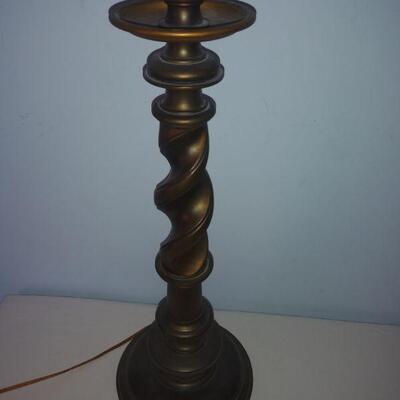 Stiffel Barley Twist  Brass Torchiere Lamp