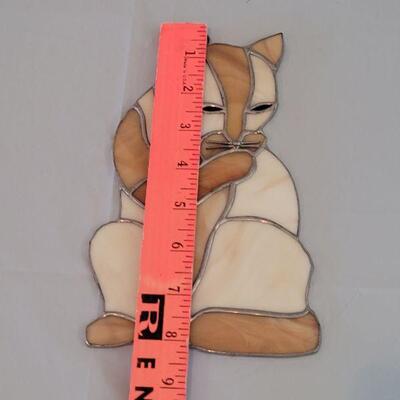 Lot 218: Stained Glass Cat