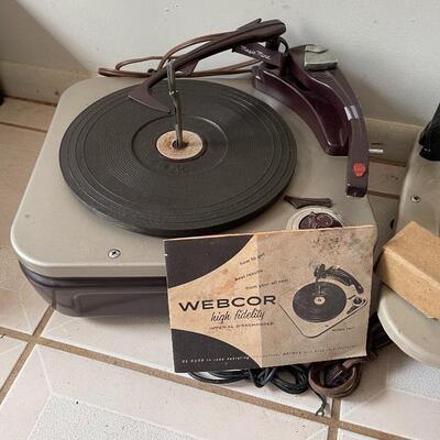 Lot 5 - Two Webcor Turntables and One Lafayette PL 770