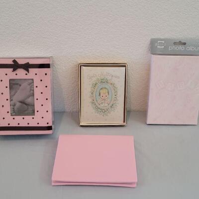 Lot 228: Baby Girl Photo Albums & Book