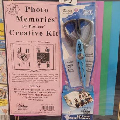 Lot 229: Scrapbook Book Kit, Paper, Idea Books, and Extra Kit