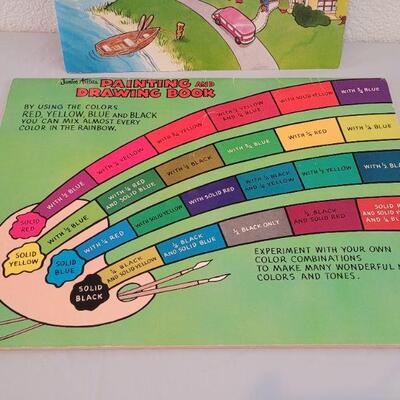 Lot 237: (2) Vintage Coloring Books (one has a couple pages colored)