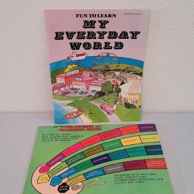 Lot 237: (2) Vintage Coloring Books (one has a couple pages colored)