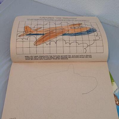 Lot 237: (2) Vintage Coloring Books (one has a couple pages colored)