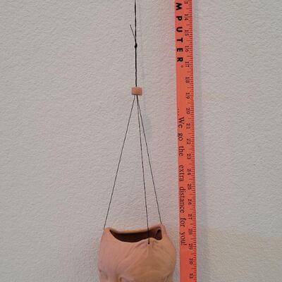 Lot 238: Hanging Triple Face Cat Planter 