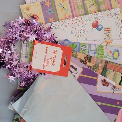 Lot 243: Gift Bag Sets, Wrapping Paper, Gift Trim and Tissue Paper 