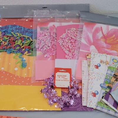 Lot 243: Gift Bag Sets, Wrapping Paper, Gift Trim and Tissue Paper 
