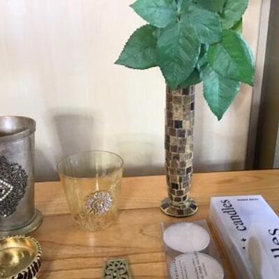 K160 - Mirror Tile Vase, Tealights, Candle Holder + more