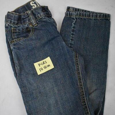 2 pc Denim: Kids size 10 slim Jeans. Women's size 3 shorts