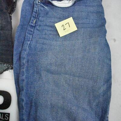 4 pc Women's Denim: 5/6L Jeans 6R Jeans, 7 Short Shorts, 27/7 Long Shorts