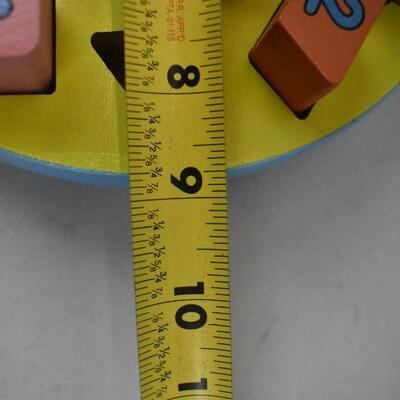 Melissa & Doug Shape Sorting Clock Educational Toy. Wooden. Complete